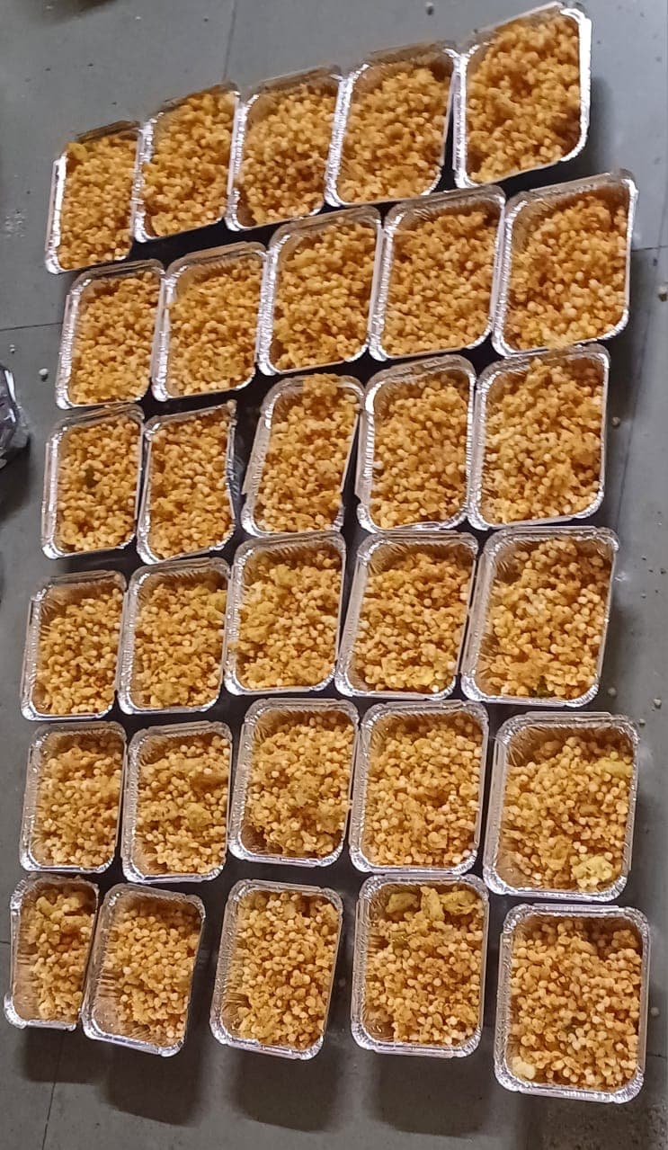 Boondi portion trays