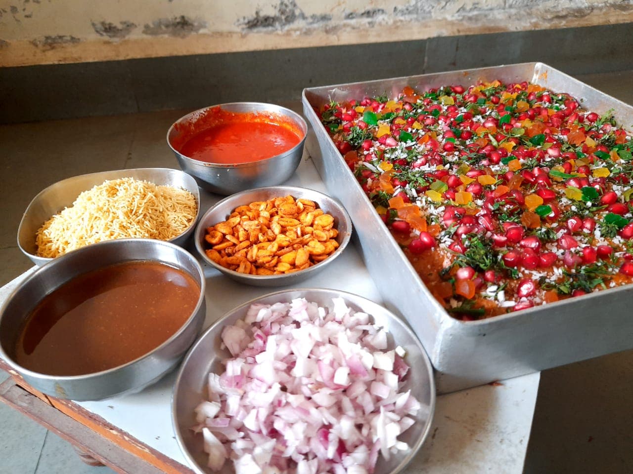 Chaat counter